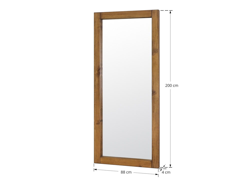 lustro drewniana rama wysokie wymiary