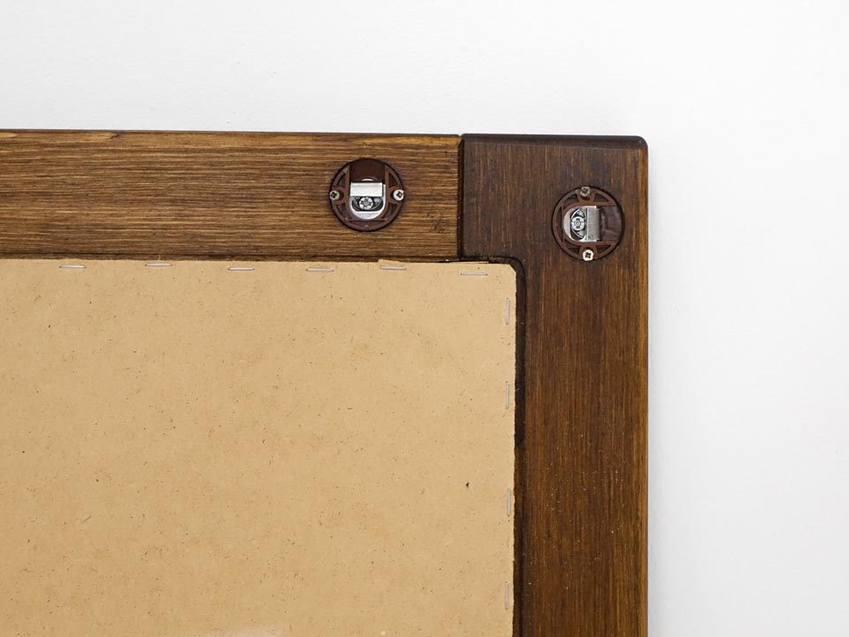 lustro drewniane do przedpokoju