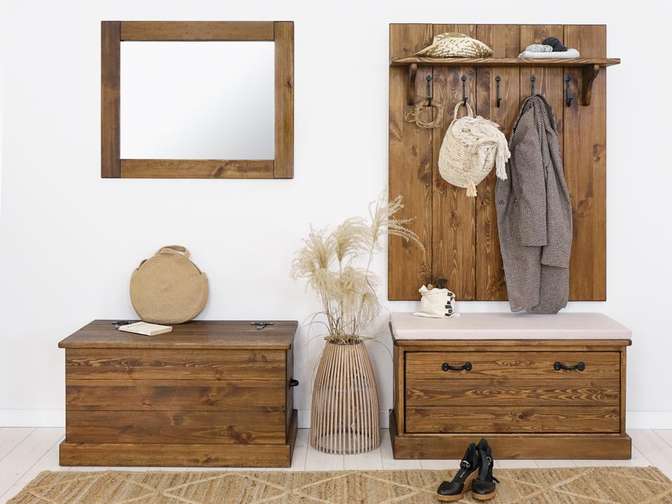 lustro drewniane stojące