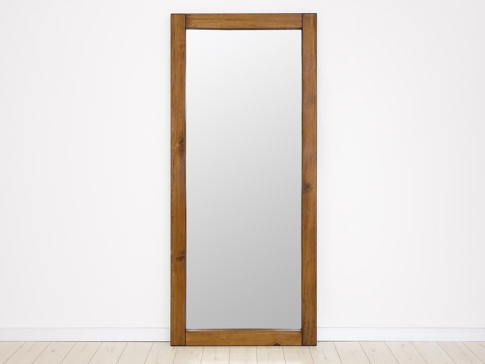 lustro w drewniane ramie