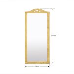 lustro w drewnianej ramie