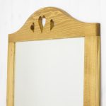 lustro w ramie z drewna ozdobne