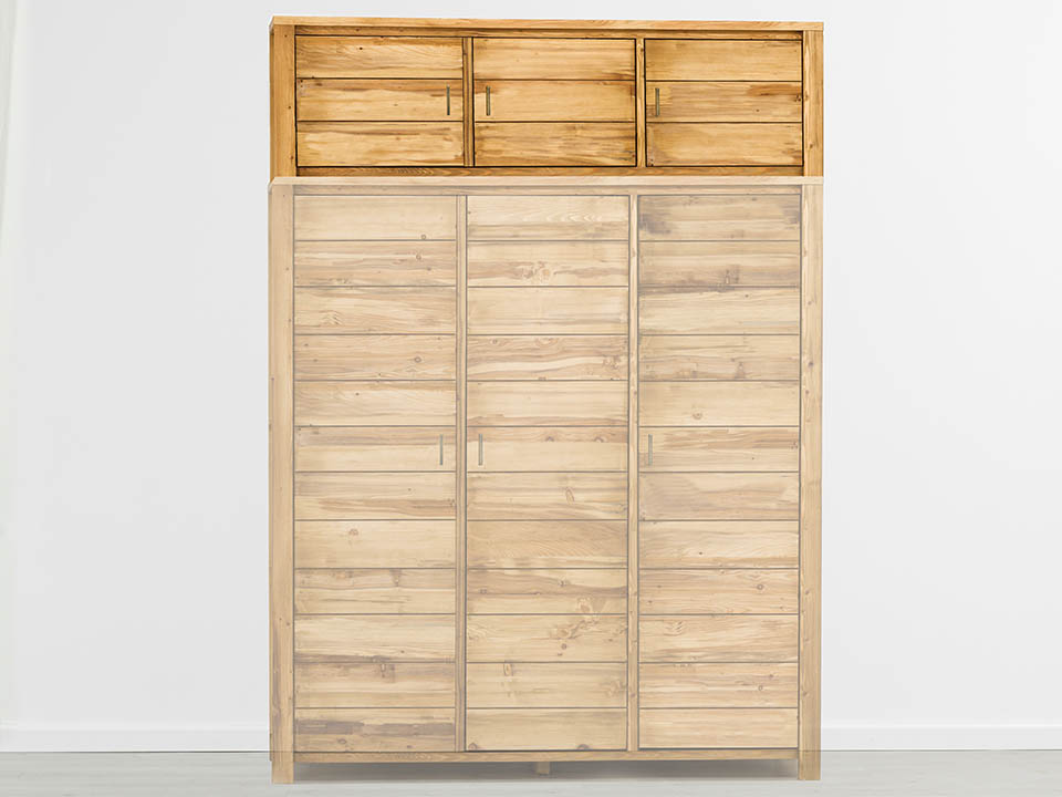 nadstawka drewniana do szafy trzydrzwiowej