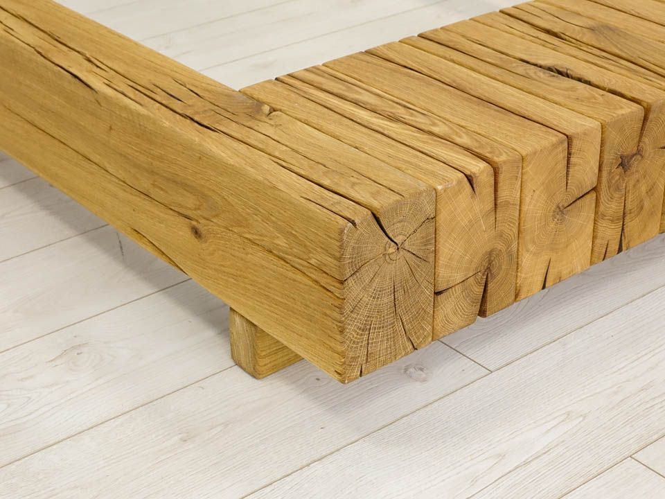 nowoczesne łóżko drewniane do sypialni