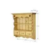 półka drewniana wisząca rustykalna