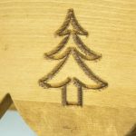 półka z drewna świerkowego