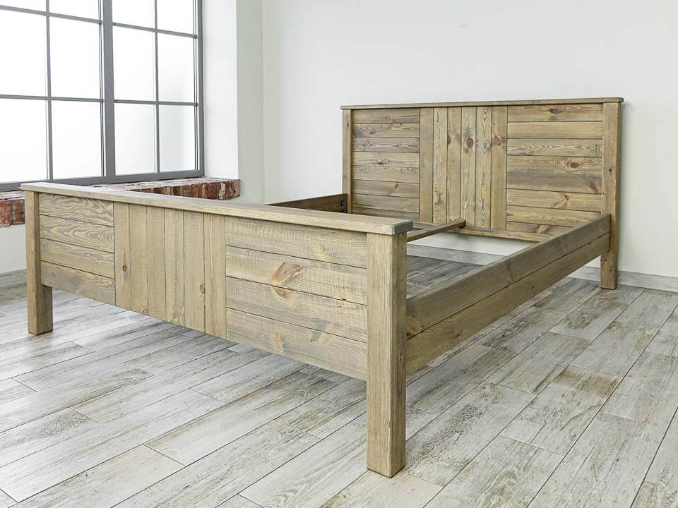 rama łóżka sosnowego