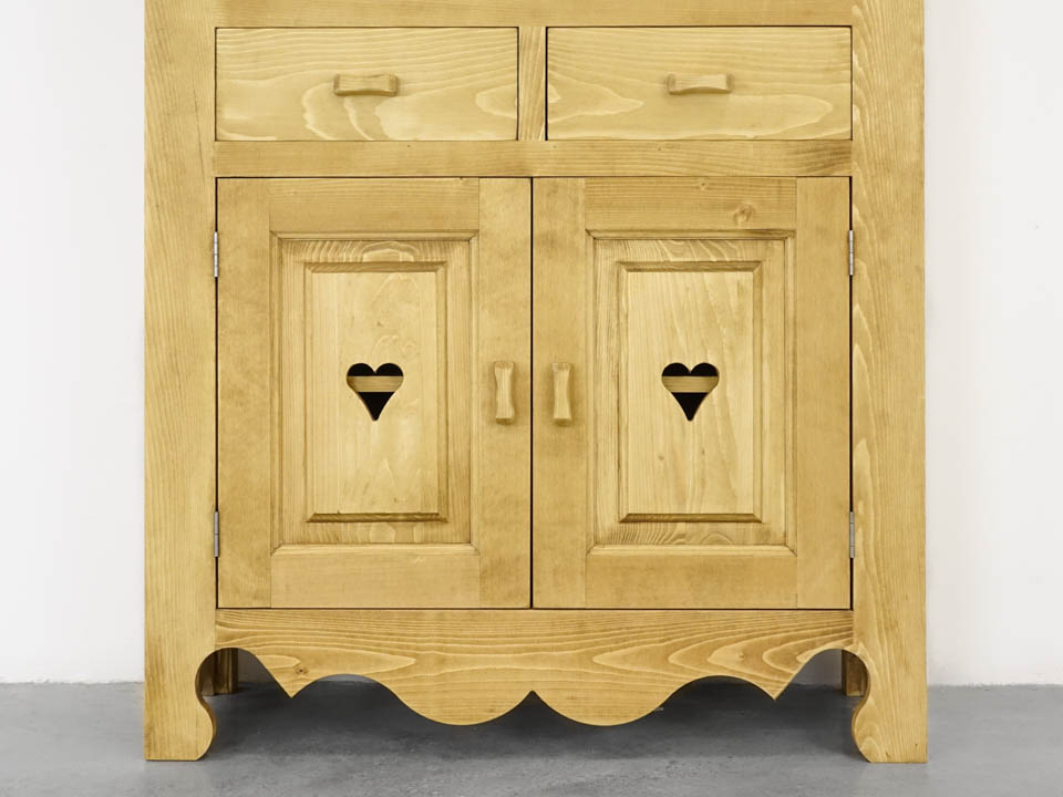 regał z drewna świerkowego góralski