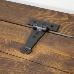 rustykalna drewniana szafka na buty