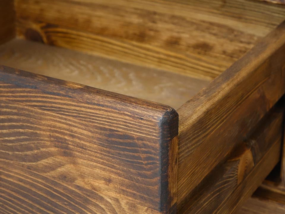 rustykalna szafka rtv