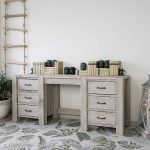 rustykalne biurko drewniane