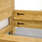 rustykalne łóżko drewniane