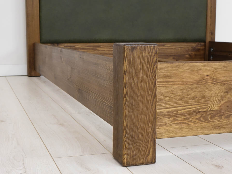 rustykalne łóżko sosnowe 160x200 wysokie