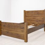 rustykalne łóżko sosnowe 180x200 wysokie do sypialni