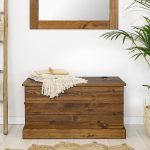 skrzynia drewniana rustykalna do sypialni sosnowa