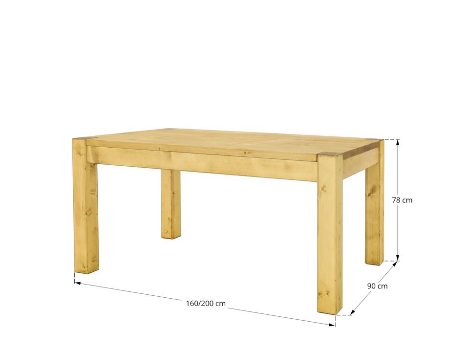 stół drewniany wymiary