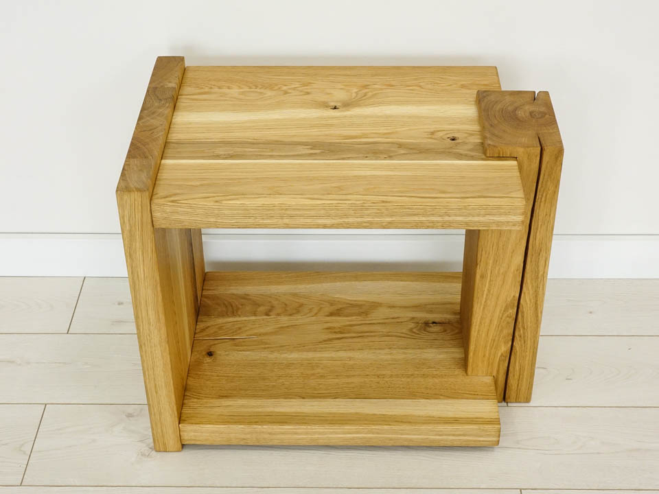 stolik drewniany dębowy