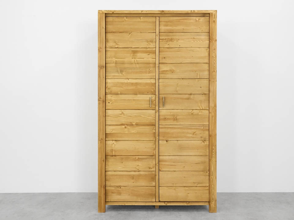 szafa drewniana dwudrzwiowa rustykalna do sypialni