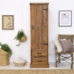 szafa drewniana rustykalna do przedpokoju jednodrzwiowa