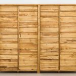 szafa drewniana świerkowa czterodrzwiowa w stylu skandynawskim