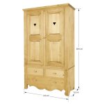 szafa dwudrzwiowa drewniana wymiary 