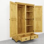 szafa z drewna dwudrzwiowa