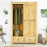 szafa z drewna świerkowego dwurzędowa do sypialni