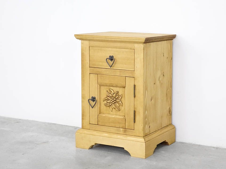 szafka nocna drewniana do sypialni