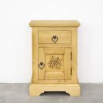 szafka nocna drewniana świerkowa
