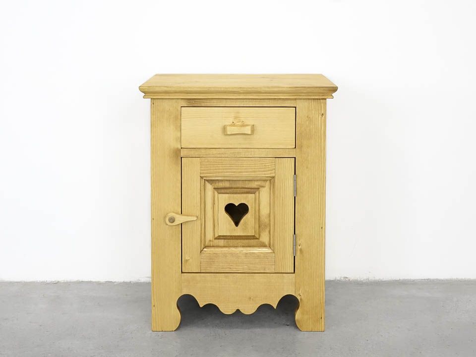szafka nocna drewniana z szufladami