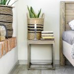 szafka nocna drewniany blat metalowe nogi