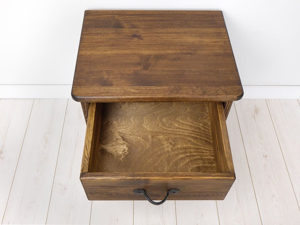 szafka nocna z drewna