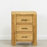 szafka nocna z litego drewna świerkowego rustykalna z szufladami