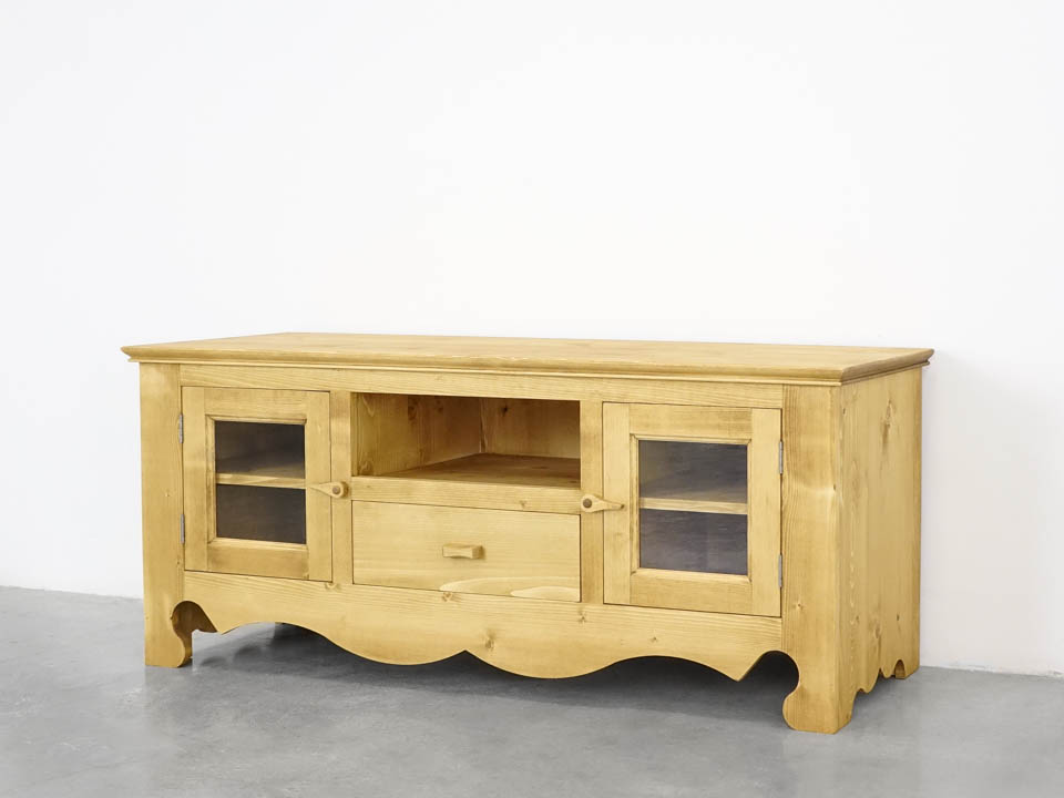 szafka rtv drewniana świerkowa góralska