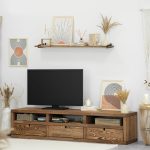 szafka rtv z drewna sosnowego