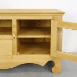 szafka rtv z litego drewna świerkowego