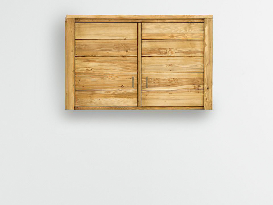 szafka wisząca drewniana świerkowa rustykalna do salonu