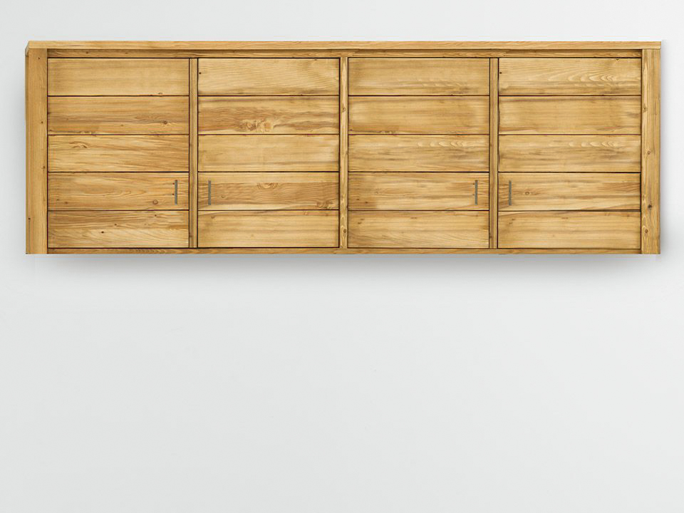 szafka wisząca drewniana świerkowa rustykalna do salonu duża