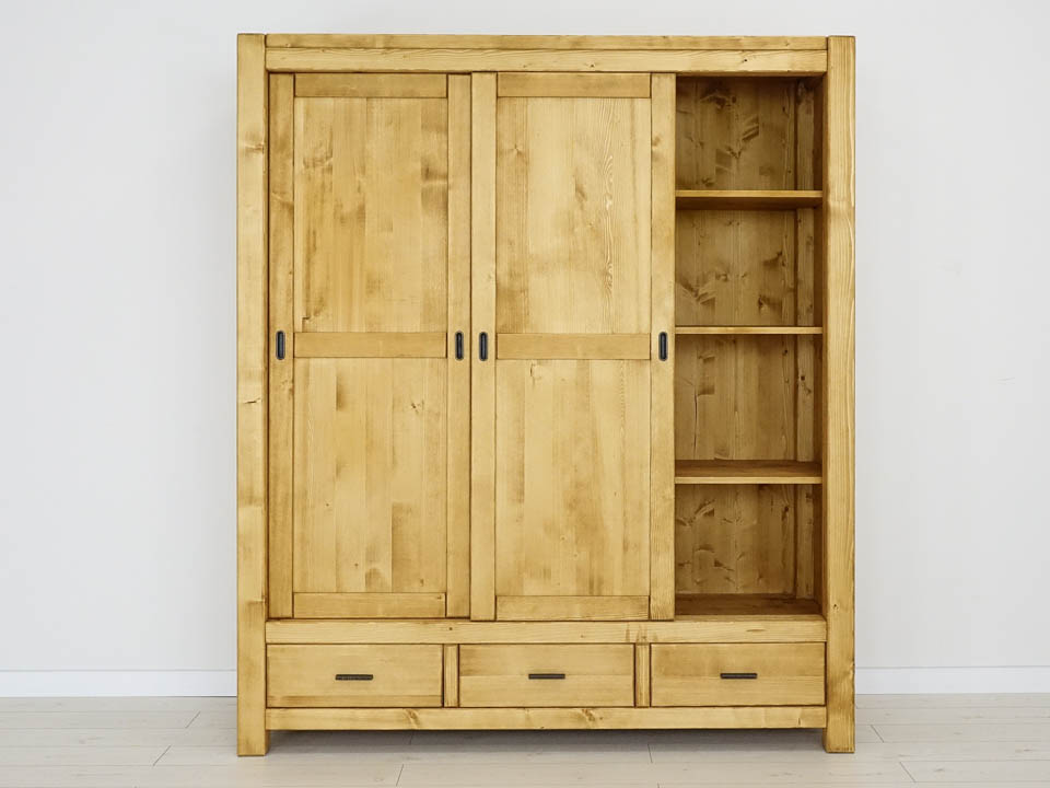 szafy drewniane do salonu