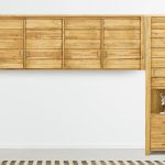 wiszące szafki drewniane