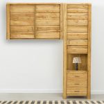 wiszące szafki drewniane do sypialni