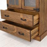 witryna drewniana boho