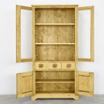 witryna drewniana do salonu