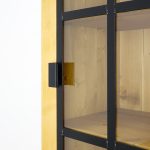 witryna drewniana industrialna do salonu