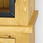 witryna drewniana industrialna do salonu