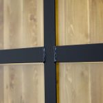 witryna drewniana loftowa do salonu