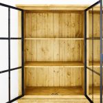 witryna drewniana loftowa do salonu