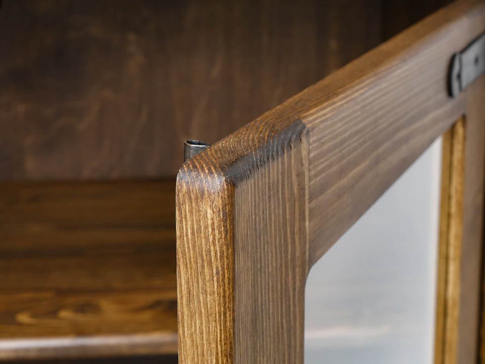 witryna drewniana sosnowa