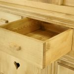 witryna drewniana z szufladami góralska