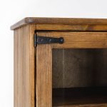 witryna sosnowa boho do salonu